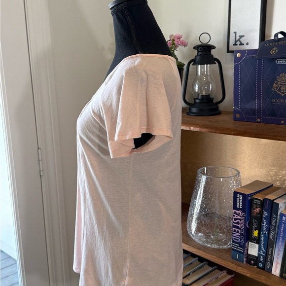 GAP Orange Ruched Short Sleeve Blouse - Picture 5 of 6